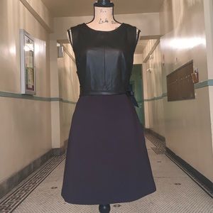 DONATED💥 Juicy Couture, Blk Ponte/ Leather Dress, XL, NWT’s